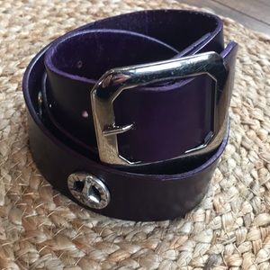 PEACE BELT • HANDMADE • PURPLE